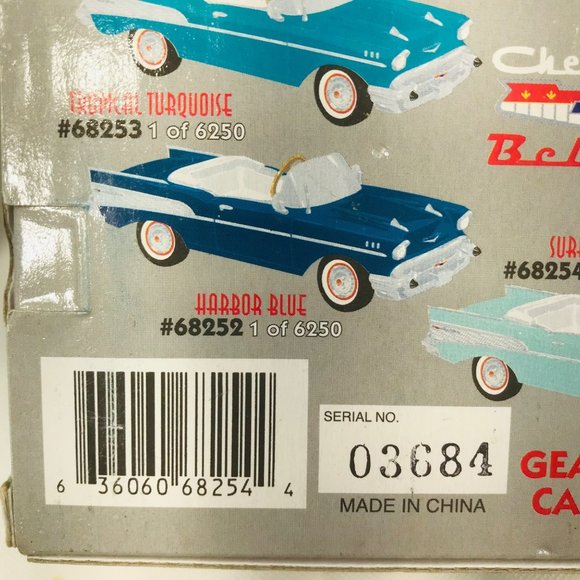 Gearbox 1997 Vintage 1957 Chevy Bel Air Convertible Serial #03684 Pedal Car New - Picture 8 of 10